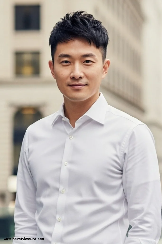 12 Trendy Hairstyles for Short Hair Men Asian Edition 3 Short Two-Block Cut