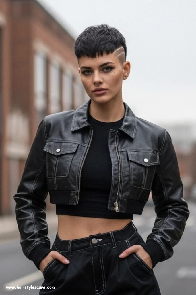 13 Bold Short Wolf Cut Without Bangs Hairstyles to Try Now 8 Short Wolf Cut with Undercut and No Bangs