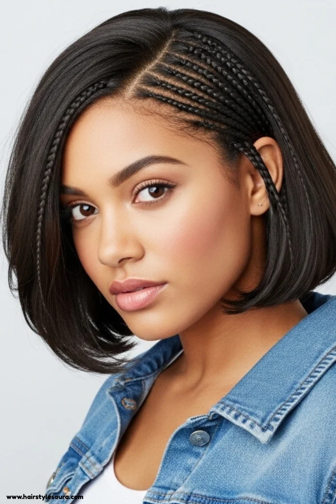 12 Easy and Cute Hairstyles for Short Hair Girls 2 Side Braided Bob