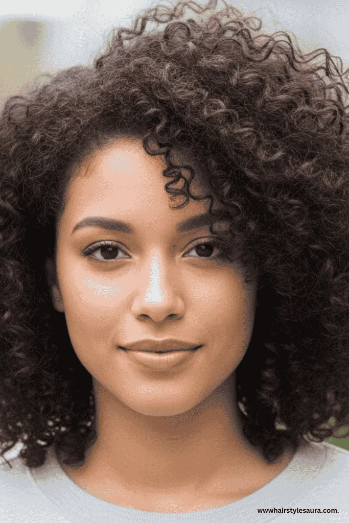Short Wolf Cut Curly Hair Looks That Are Trending Now 10 Side-Parted Curly Wolf Cut