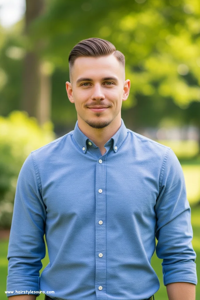 10 Best Short Hairstyles Male for a Clean Finish 7 Side-Parted Short Hairstyle