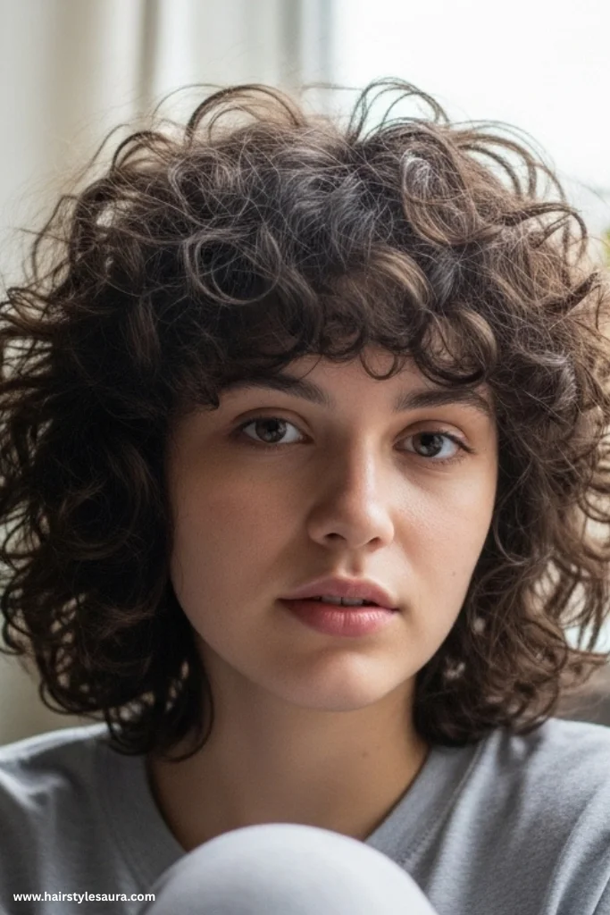 10 Must-Try Shaggy Short Hair Wolf Cut Versions for Women 6 Soft Curl Magic