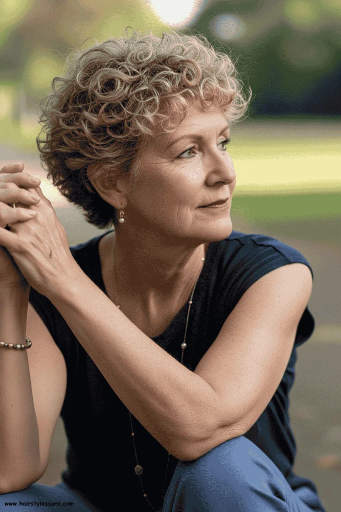Flattering Short Hair Ideas for Women Over 60 4 Soft Curly Crop