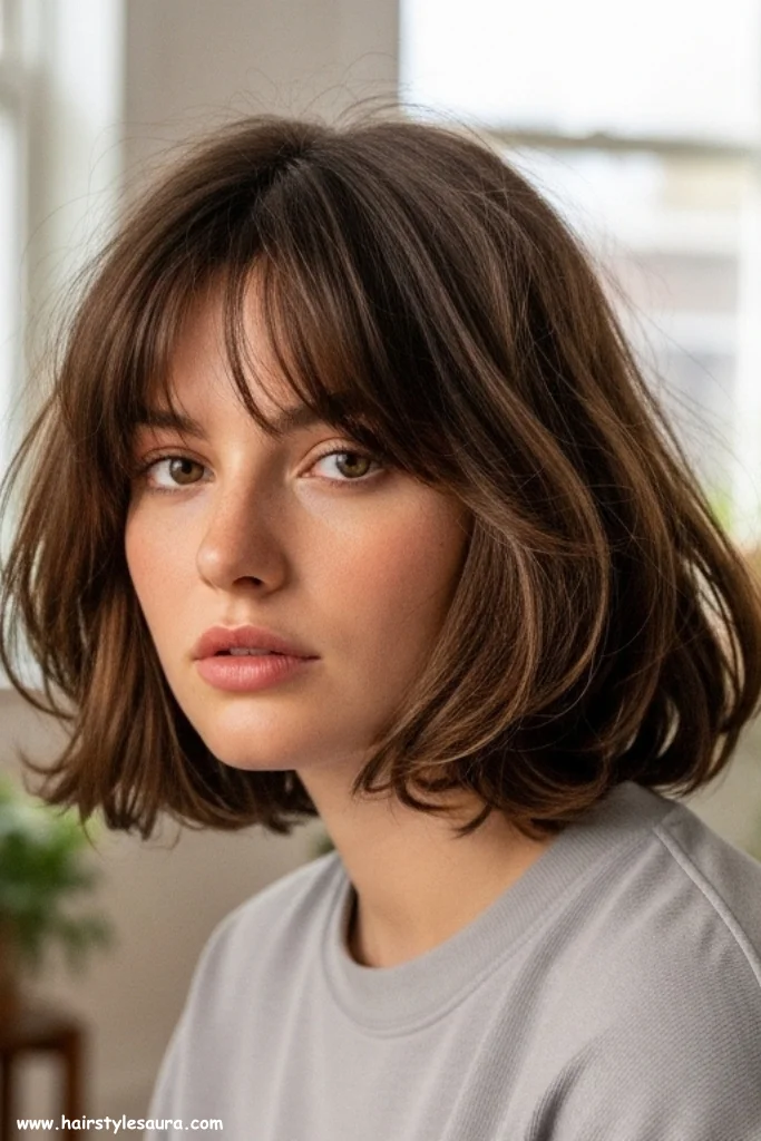 10 Bold and Beautiful Short Shaggy Hairstyles for Women 9 Soft Shag with Rounded Layers