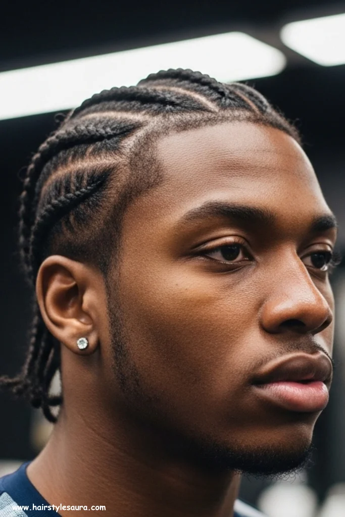 12 Black Male Braids Hairstyles That Are Bold and Stylish 8 Stitch Braids