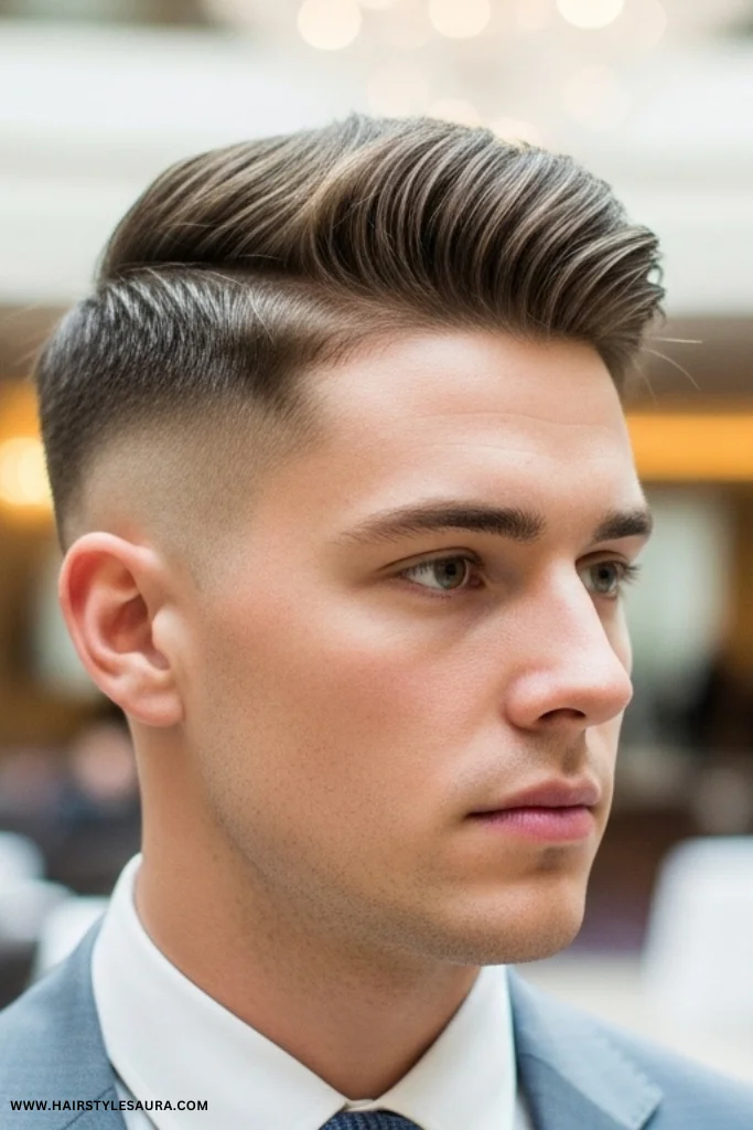 Formal Hairstyles for Short Hair: Classy Looks Every Man Should Try 11 Taper Fade with Side Brush
