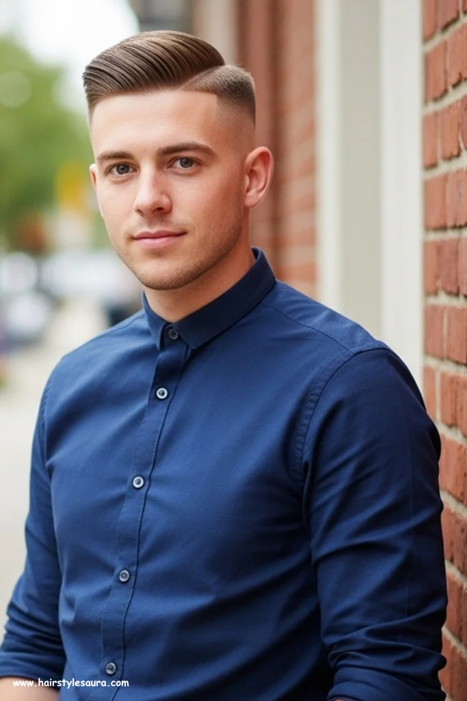 12 Best Mens Hairstyle Short on Side Long Top Ideas for 2025 4 Taper Fade with Side Part