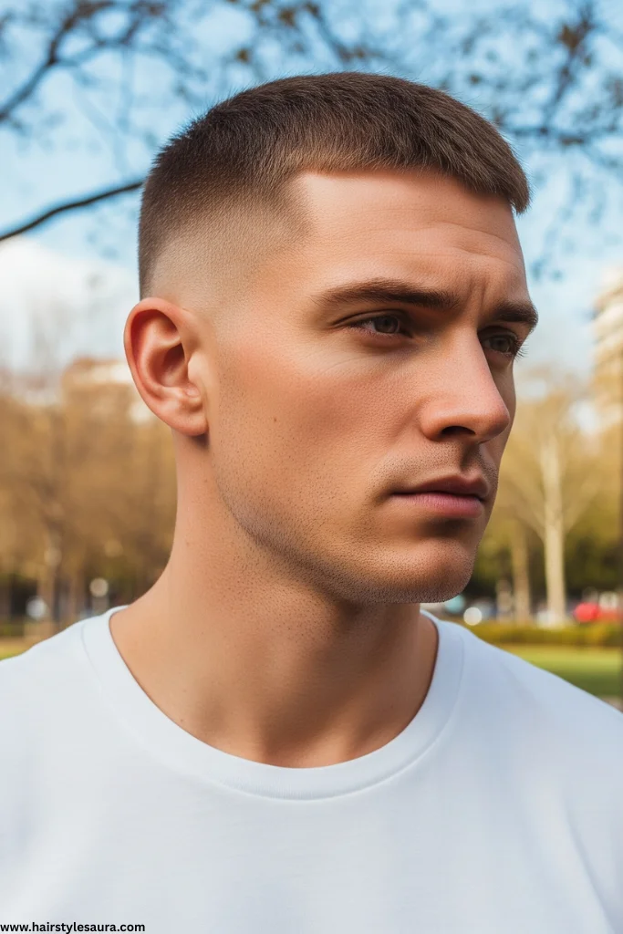 Buzz Cut Hairstyle Man: Bold, Clean, and Always in Style 5 Tapered Buzz Cut