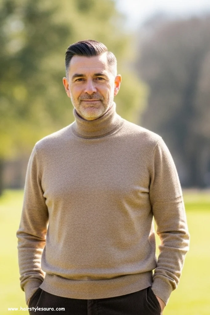 10 Best Short Hairstyles for Over 50 Men to Try Now 3 Tapered Side Part