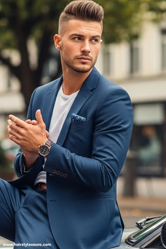 Top 14 Extremely Short Hairstyles for Men With a Bold Look 14 Temple Fade with Short Top