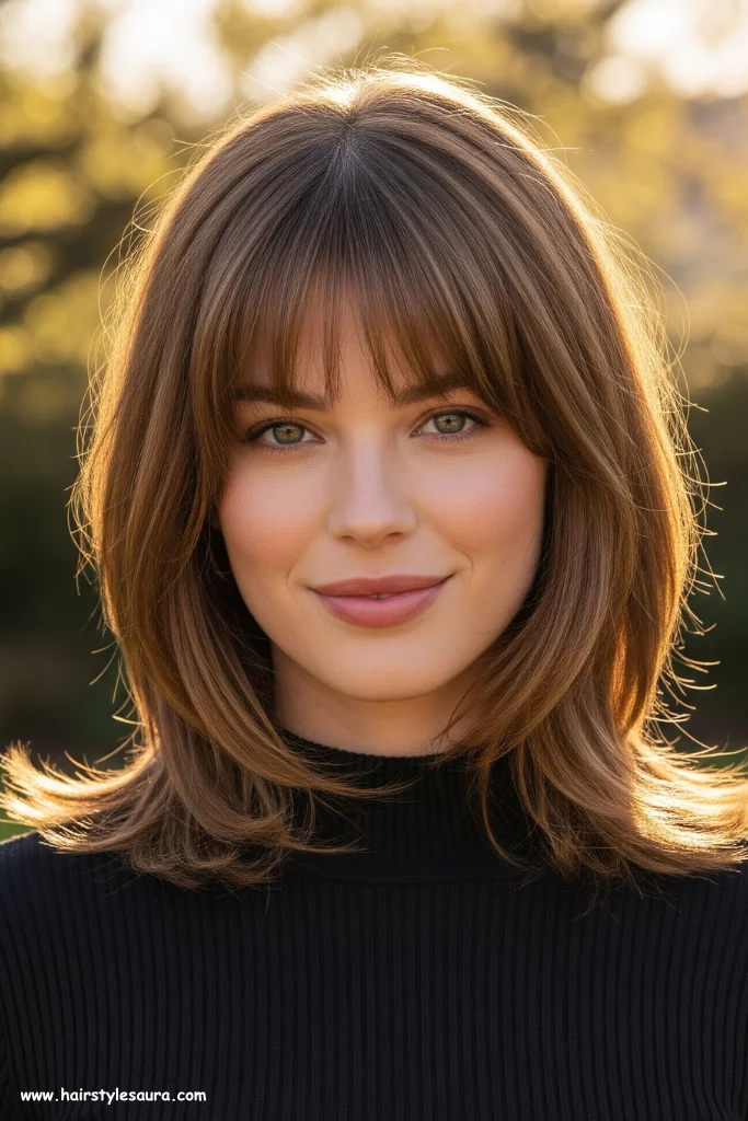 13 Short Layered Bob Hairstyles That Turn Heads Instantly 6 Textured Bob with Curtain Bangs