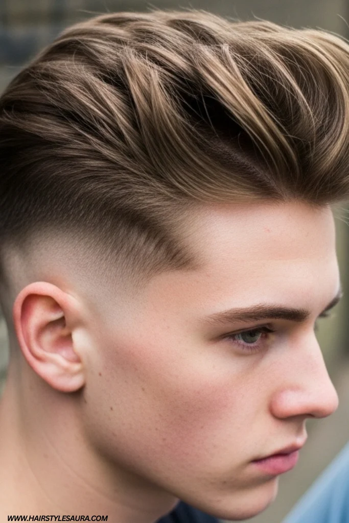 Top 12 Mens Long Top Short Sides Hairstyles to Rock Now 2 Textured Quiff with Fade