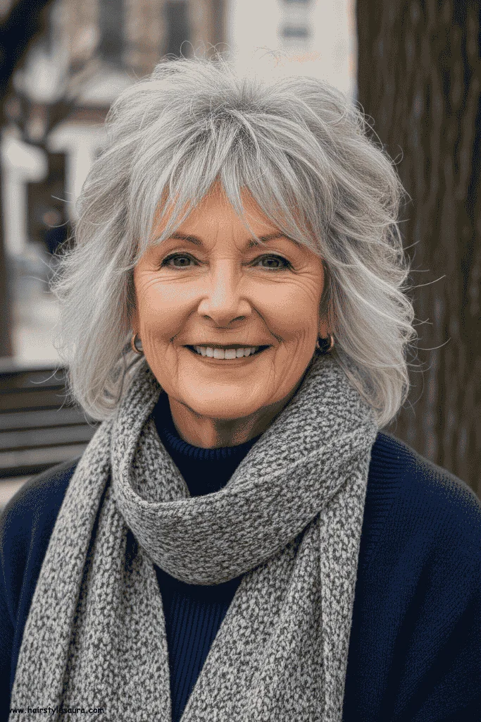 Flattering Short Hair Ideas for Women Over 60 5 Textured Shag