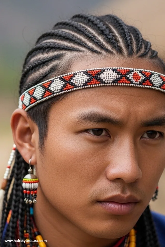 12 Popular Male Braids Hairstyles for a Sharp Appearance 12 Tribal Braids