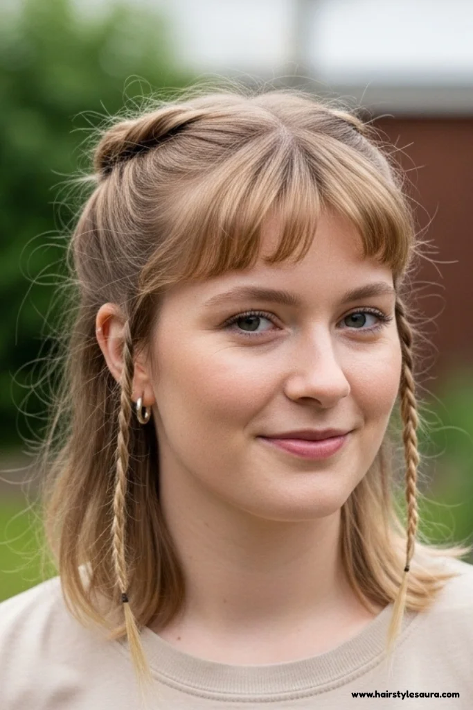 12 Easy and Cute Hairstyles for Short Hair Girls 13 Twisted Front Pieces