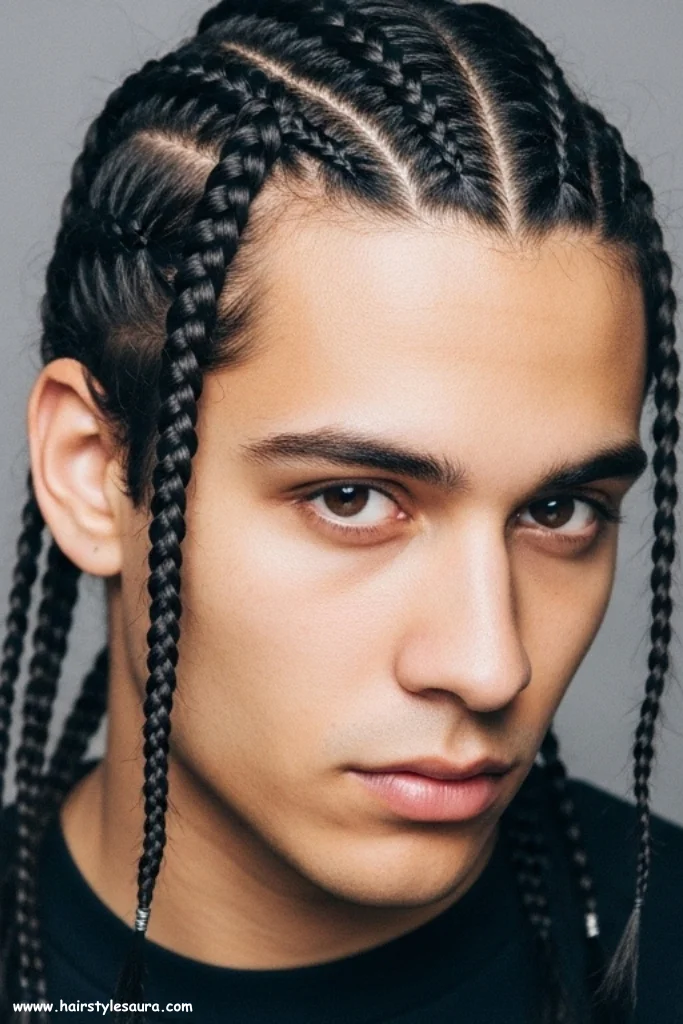 13 Best Mens Braided Hairstyles for a Bold New Look 4 Two Braids (Double Braids)