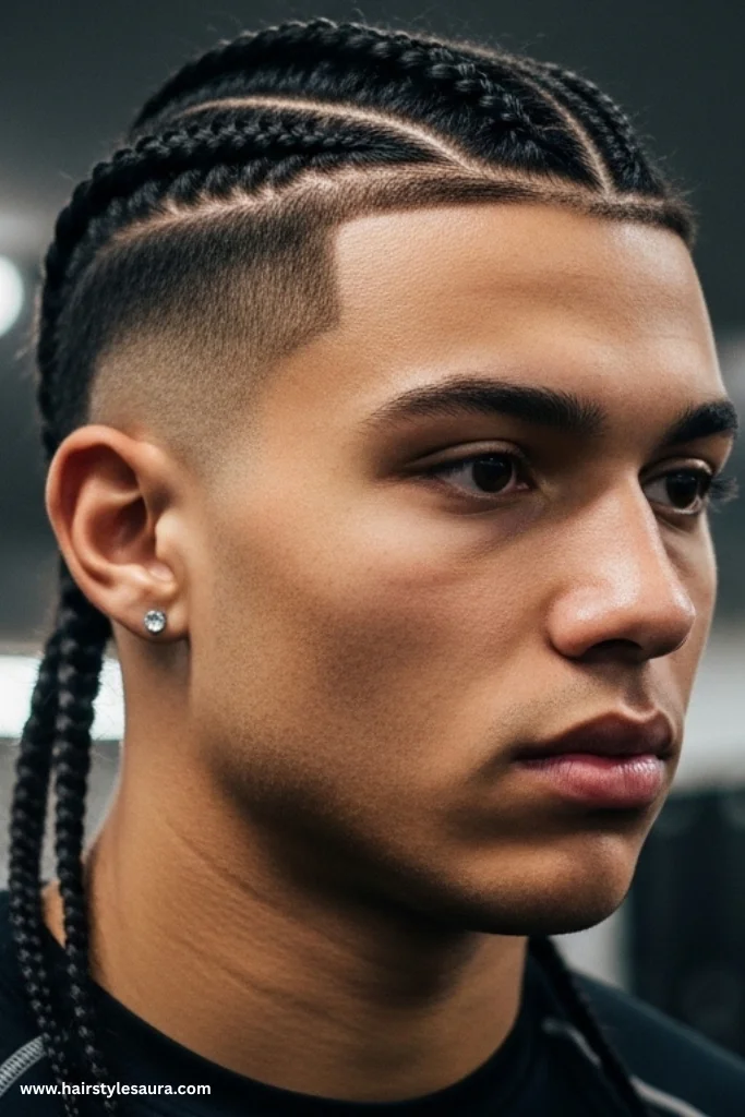 12 Popular Male Braids Hairstyles for a Sharp Appearance 6 Two Braids