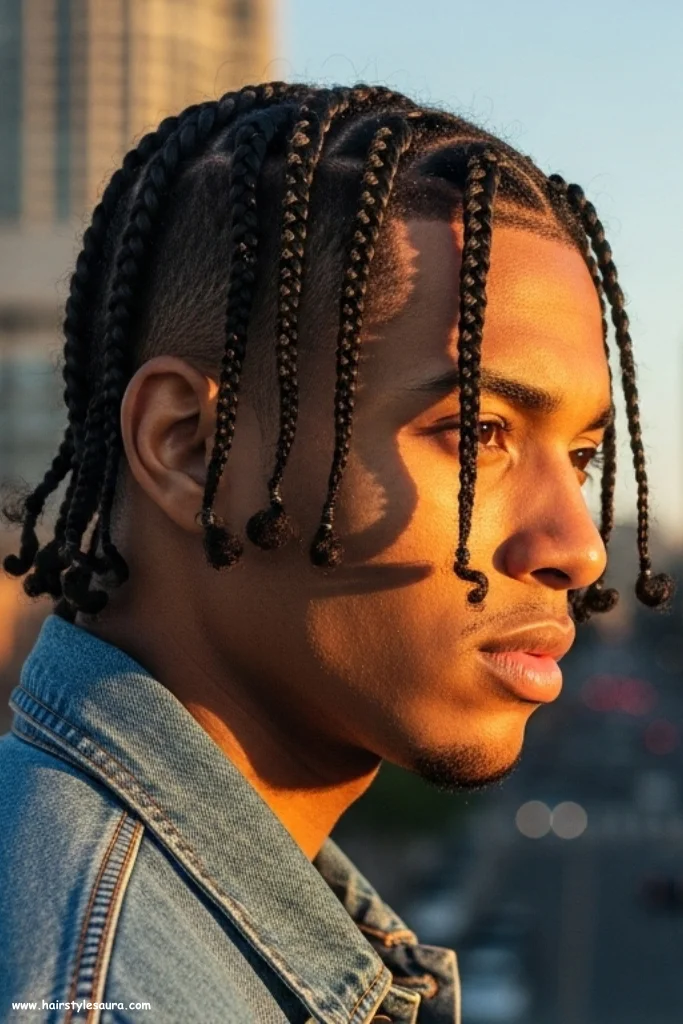 Top 13 Hairstyles for Small Long Braids Men Can Rock with Confidence 3 Two-Strand Twisted Braids
