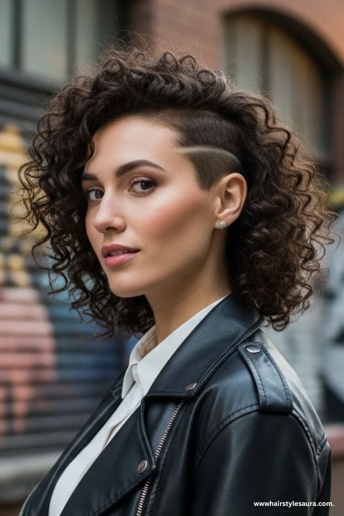 Short Wolf Cut Curly Hair Looks That Are Trending Now 6 Undercut Wolf Cut for Curls
