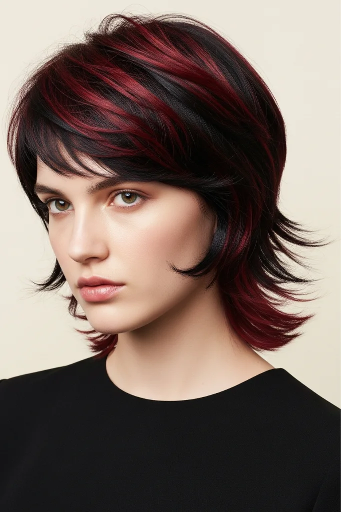 12 Kitty Cut Hair Ideas for a Cute and Stylish Look 13 Kitty Cut with Bold Color