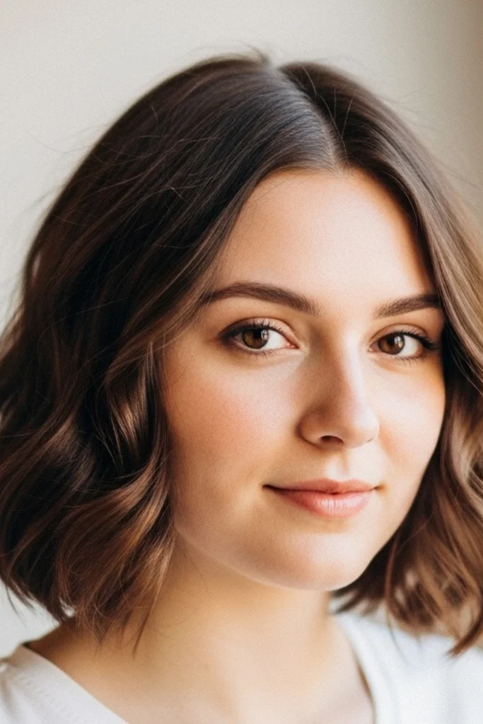 11 Short Hair Hairstyles for Round Faces 3 Layered Bob