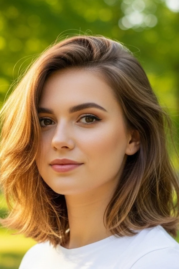 11 Short Hair Hairstyles for Round Faces 12 Side-Swept Layered Cut