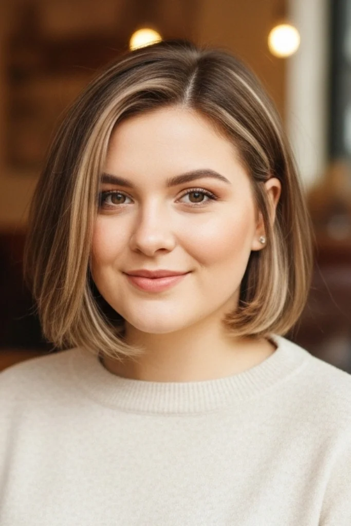 11 Short Hair Hairstyles for Round Faces 4 Asymmetrical Bob