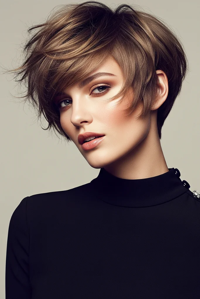 12 Kitty Cut Hair Ideas for a Cute and Stylish Look 11 Textured Kitty Cut