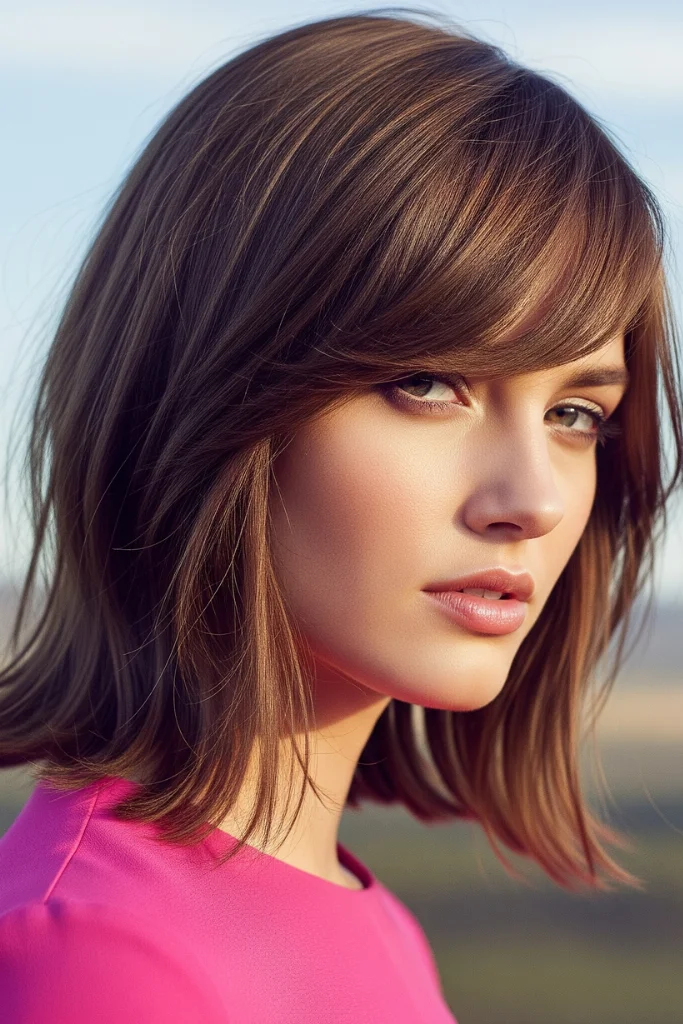 12 Kitty Cut Hair Ideas for a Cute and Stylish Look 12 Kitty Cut with Side-Swept Bangs