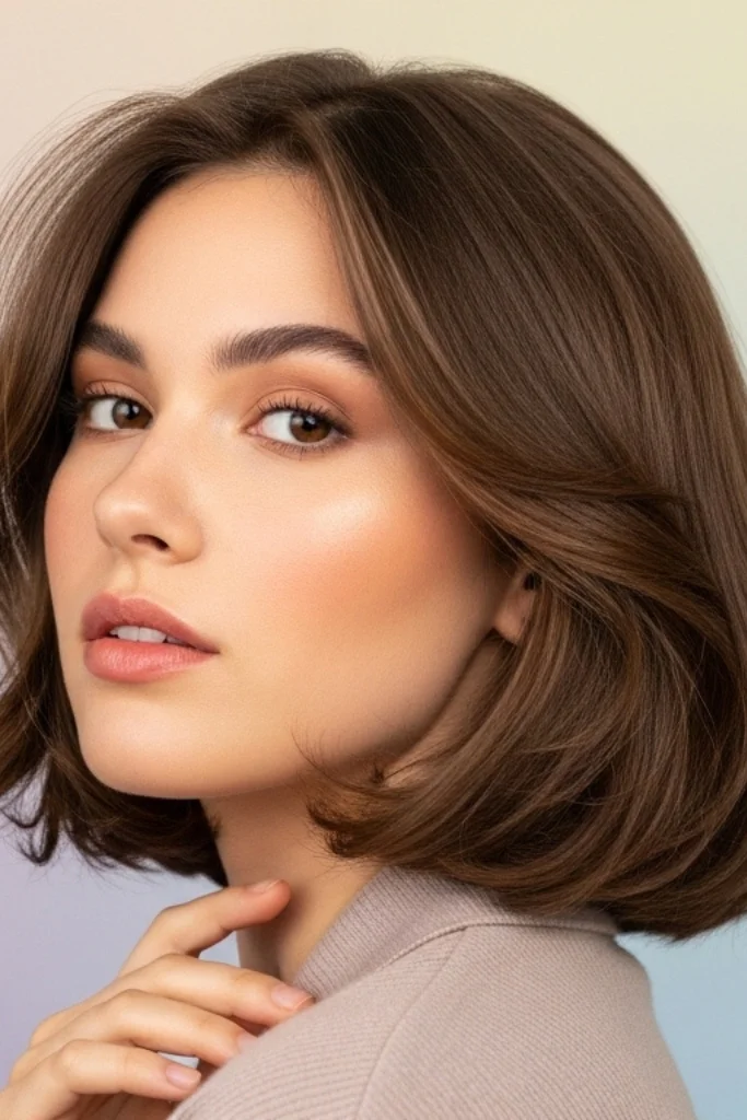11 Short Hair Hairstyles for Round Faces 9 Classic Bob with Layers