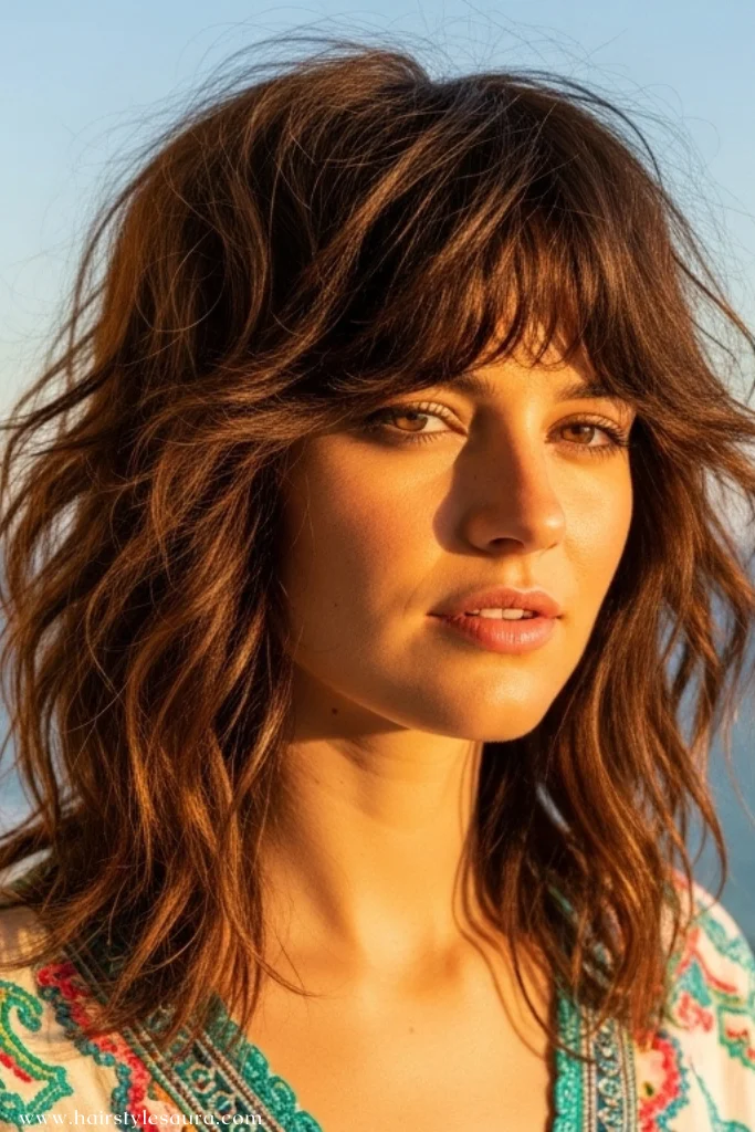 Modern short shaggy hair: A Stylish Way to Rock a Bold Look 6 Wavy Shag with Volume 1