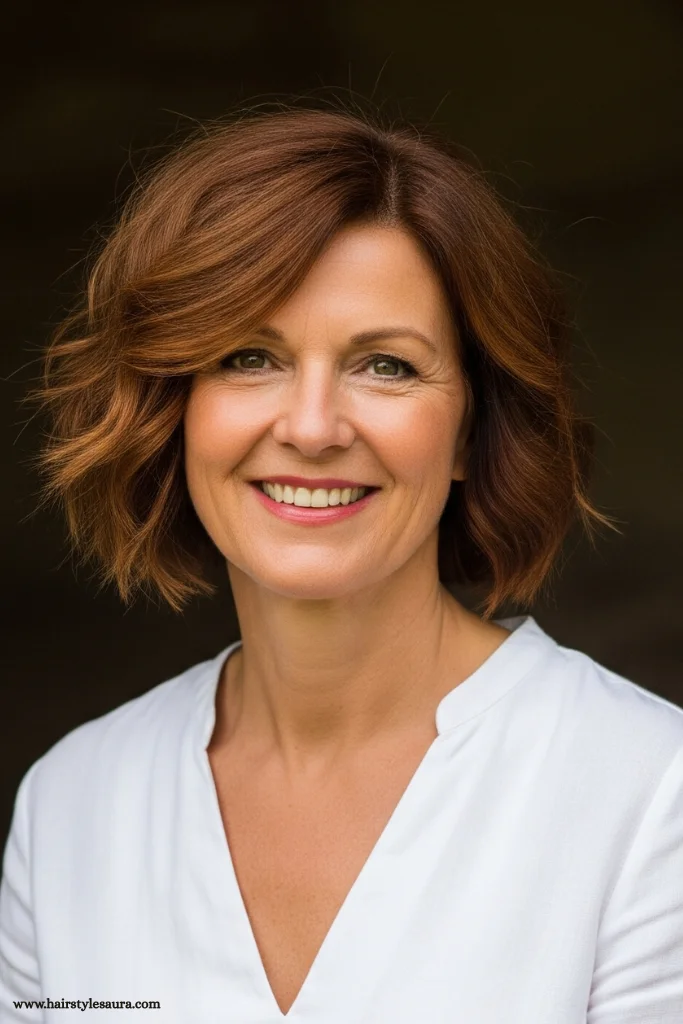 15 Stylish Short Hairstyles for Women Over 50 13 Wavy Short Lob