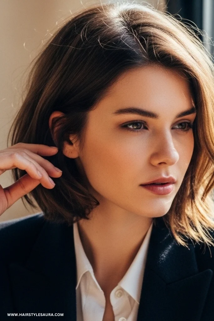 Short Wolf Cut with Bangs – Trendy & Wild Feminine Vibes 8 Wolf Cut with Volume at the Crown