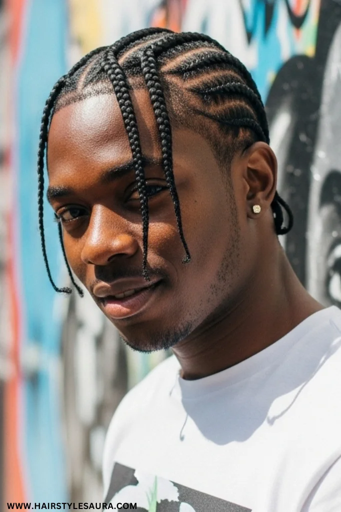 Cute Braid Hairstyles for Men: Stylish Looks That Turn Heads 5 Zigzag Cornrows