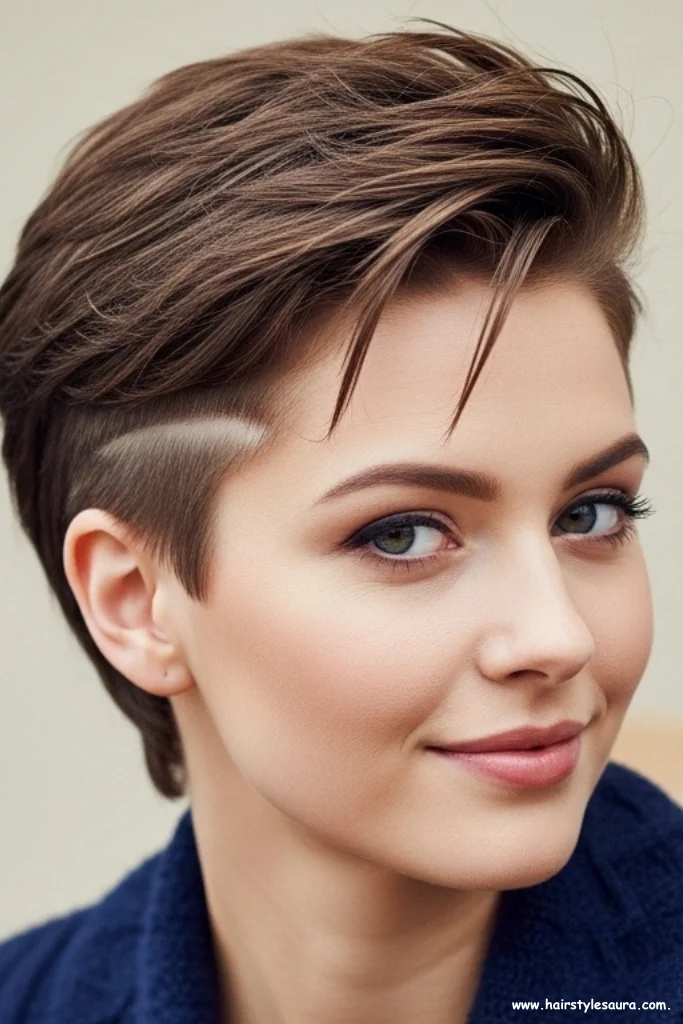 12 Kitty Cut Short Hair Looks for a Trendy Makeover 13 Kitty Cut with Undercut Detail