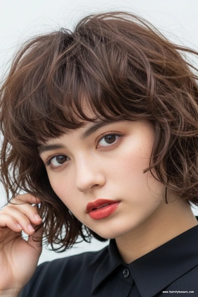 10 Trending Wolf Cut Hair Ideas for Women in 2025 9 Curly Wolf Cut