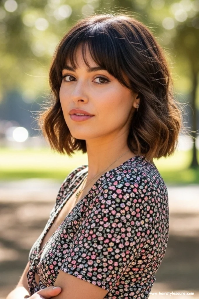12 Kitty Cut Short Hair Looks for a Trendy Makeover 10 Kitty Cut with Curtain Bangs