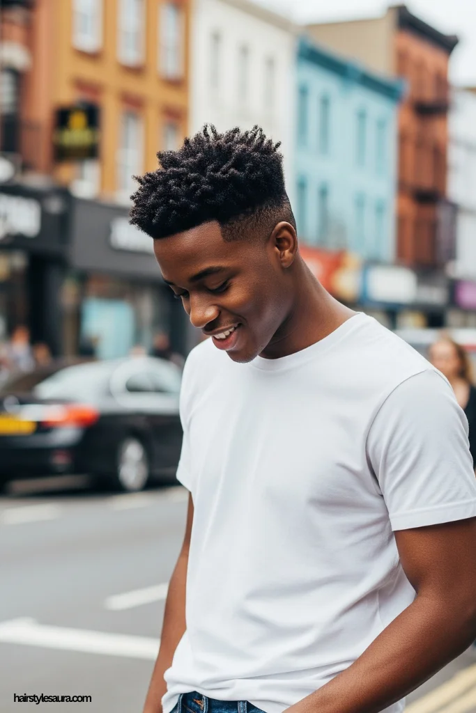 Top Short Curly Guy Hairstyles That Are Stylish and Easy to Keep 3 Low Fade with Natural Curls