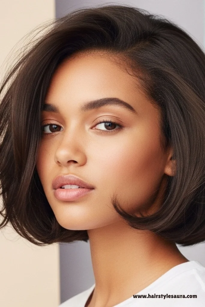 Gorgeous Short Hairstyles for Thick Hair That Frame Your Face 17 Rounded Pixie Cut