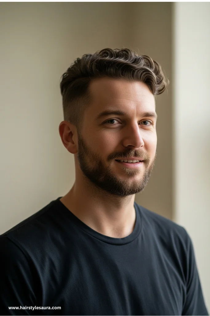 Popular Mens Wavy Short Hairstyles That Always Look Good 5 Wavy Buzz with Texture