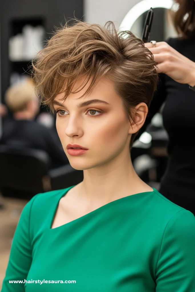 Gorgeous Short Hairstyles for Thick Hair That Frame Your Face 8 Feathered Pixie