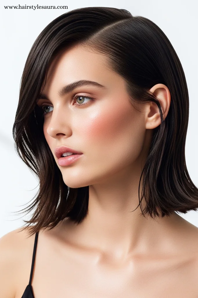 Top 10 Medium Kitty Cut Hair Ideas Every Trendy Girl Should Try 9 Sleek Medium Kitty Cut