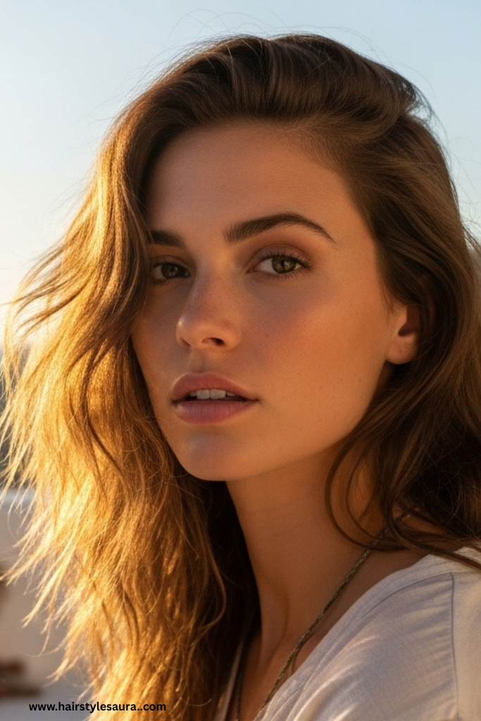 10 Cute Hairstyles for Shoulder Length Hair You’ll Want to Try Today 2 Loose Beach Waves
