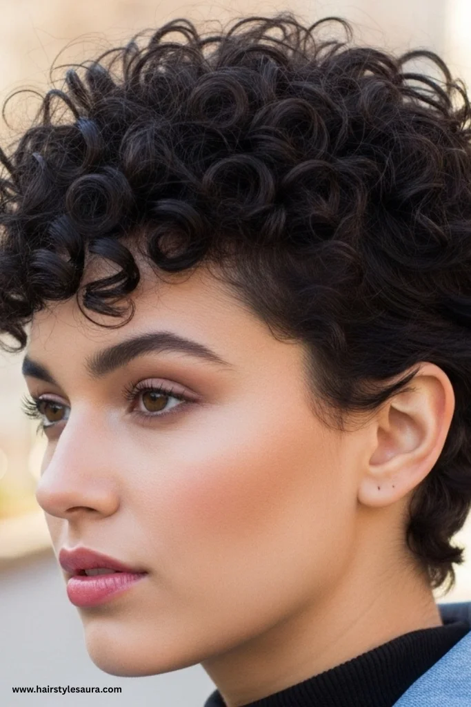 13 Stunning Curly Pixie Cuts 3C Ideas That Will Inspire Your Next Look 2 Classic Tpered Pixie for 3C Hair