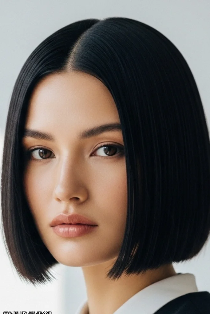 13 Stunning Korean Bob Haircut Ideas That Will Instantly Elevate Your Look 2 Sleek Blunt Korean Bob
