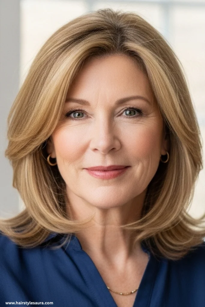 12 Stunning Layered Haircut Ideas for Women Over 50 2 Soft Shoulder-Length Layers