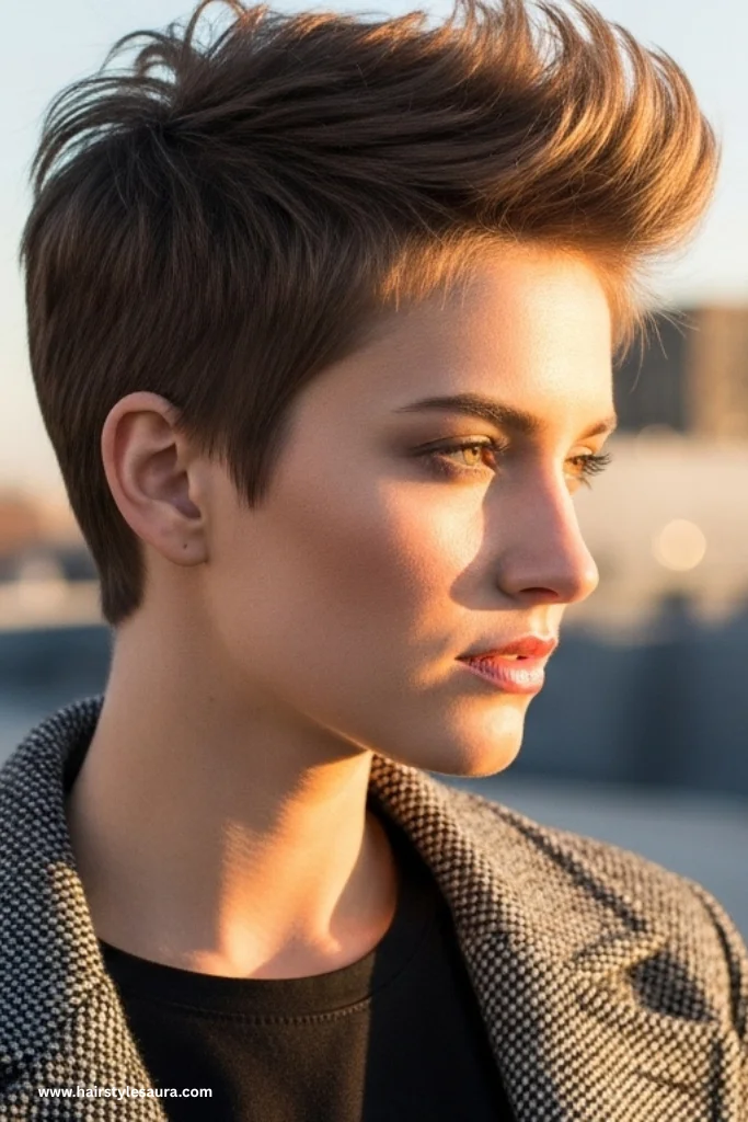 13 Bold and Beautiful curly pixie cuts 4c hair You Need to Try 2 Tapered Pixie with Volume on Top