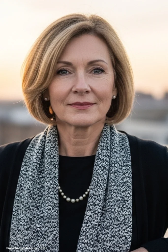 10 Stunning Hairstyles for Women Over 50 with Fine Hair 11 Asymmetrical Bob