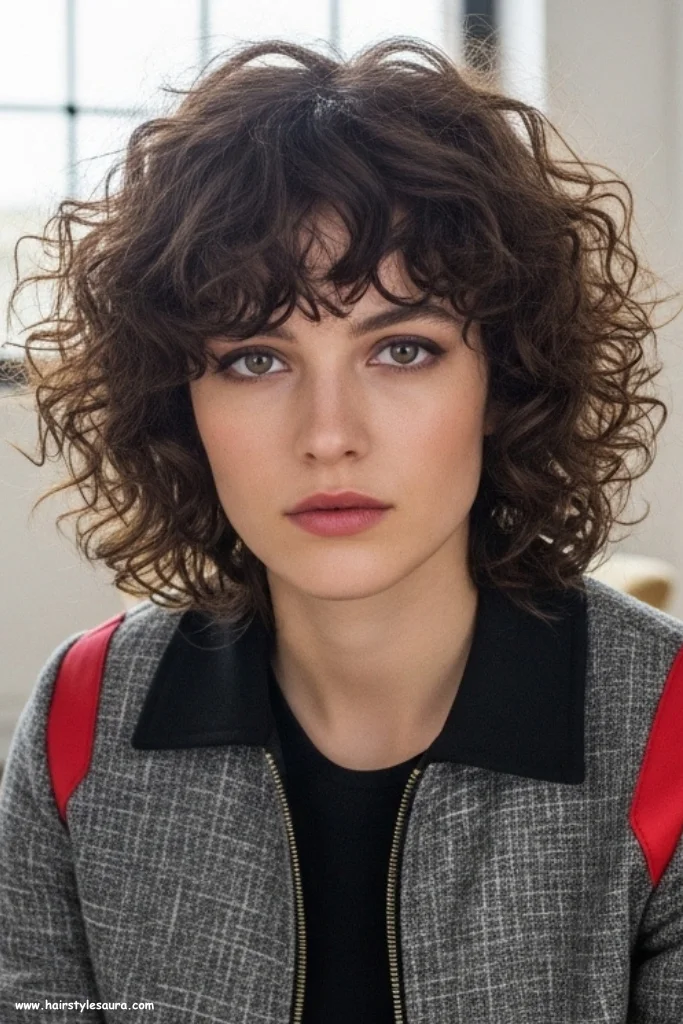 Asymmetrical Curly Lob