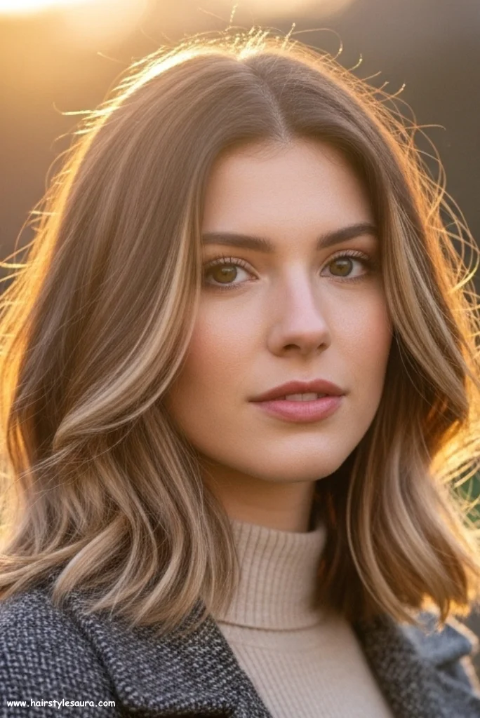 12 Stunning Mid Length Layered Haircuts Ideas for a Fresh New Look 11 Layered Cut with Balayage